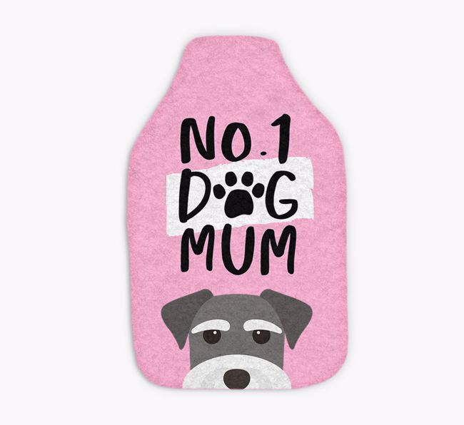 No. 1 Dog Mum: Personalised {breedFullName} Hot Water Bottle