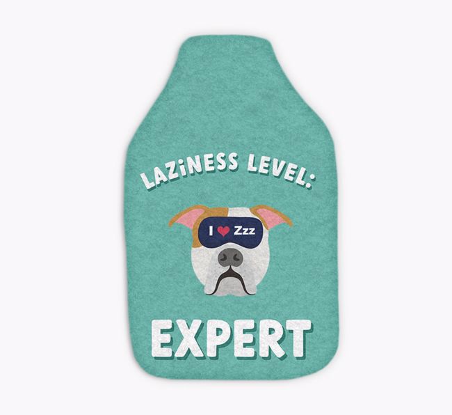 Laziness Expert: Personalized {breedFullName} Hot Water Bottle