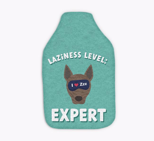 Laziness Expert: Personalised {breedFullName} Hot Water Bottle