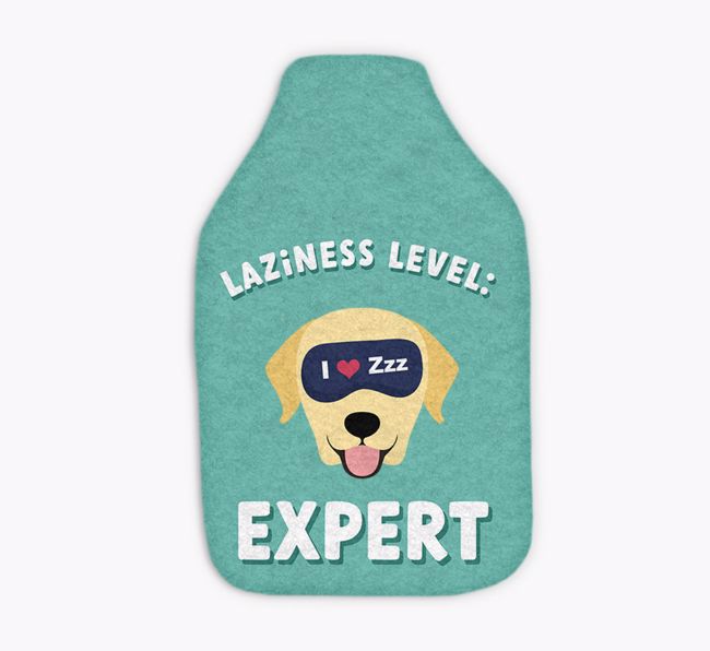 Laziness Expert: Personalized {breedFullName} Hot Water Bottle