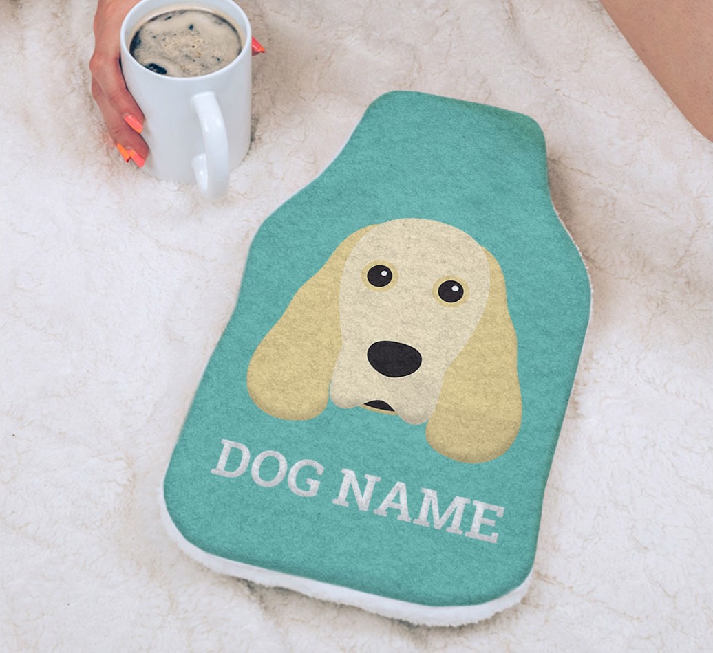 Name And Icon: Personalised {breedFullName} Hot Water Bottle