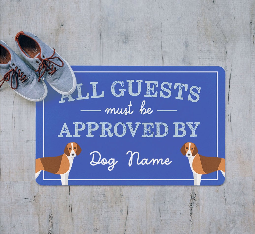 All Guests Must Be Approved: Personalized {breedFullName} Doormat