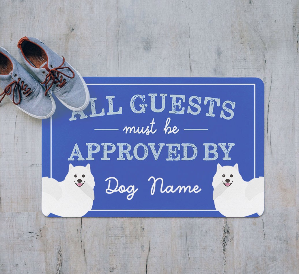 All Guests Must Be Approved: Personalized {breedFullName} Doormat