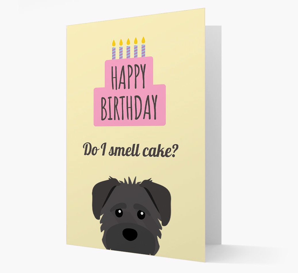 'Do I Smell Cake?' - Personalized {breedFullName} Card Front