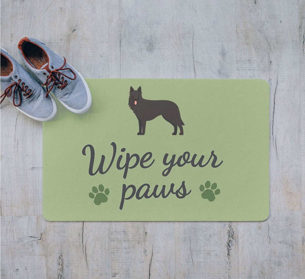 Wipe Your Paws: Personalized {breedFullName} Doormat