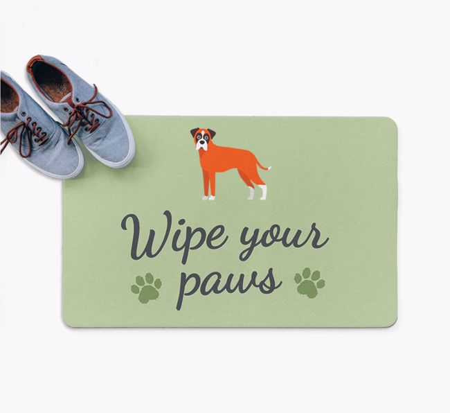 Wipe Your Paws: Personalised {breedFullName} Doormat