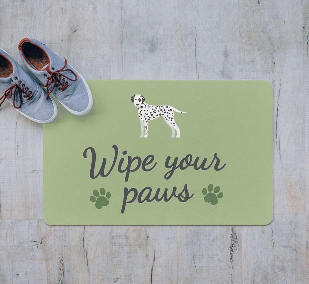 Wipe Your Paws: Personalised {breedFullName} Doormat