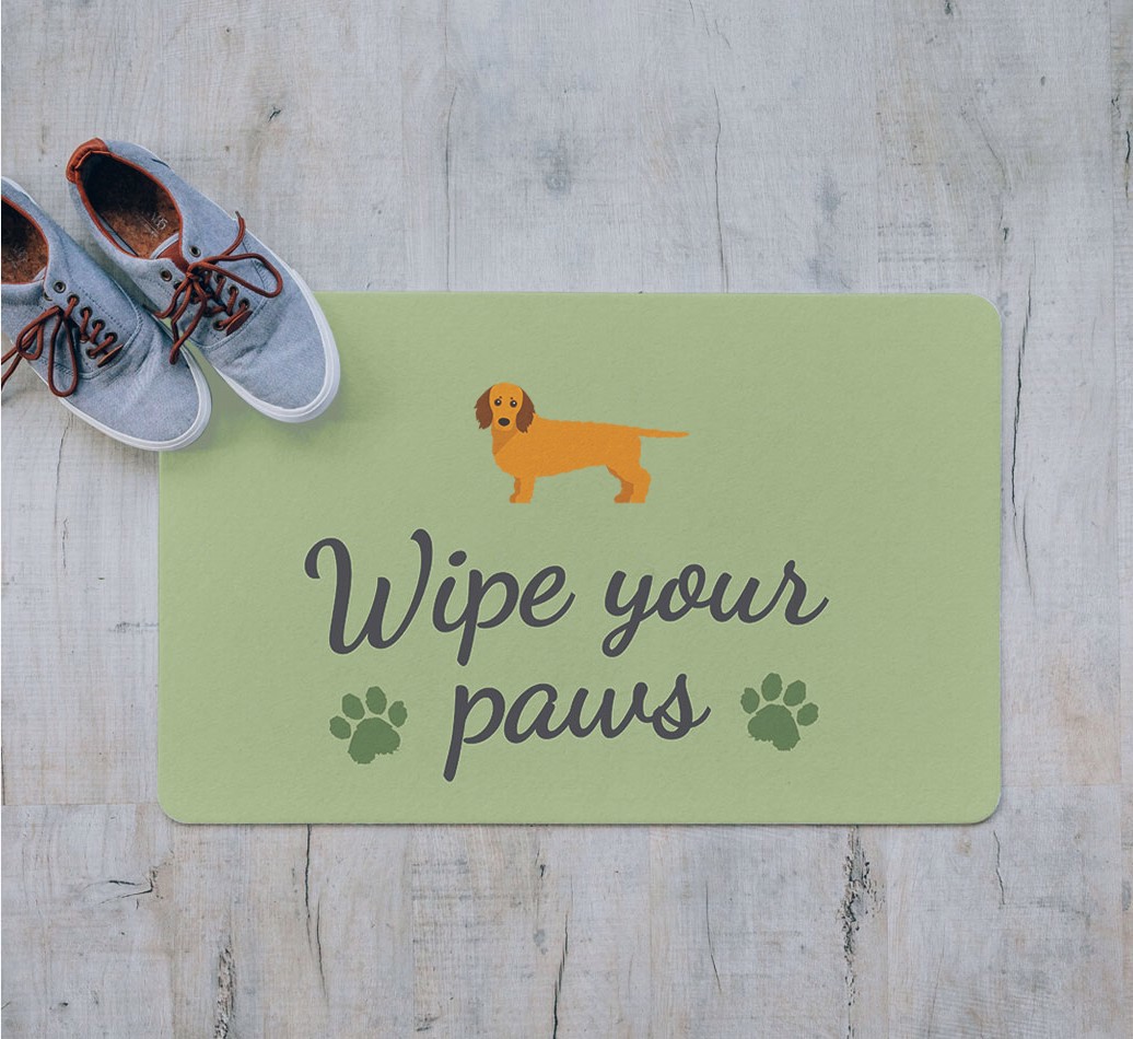 Wipe Your Paws: Personalized {breedFullName} Doormat