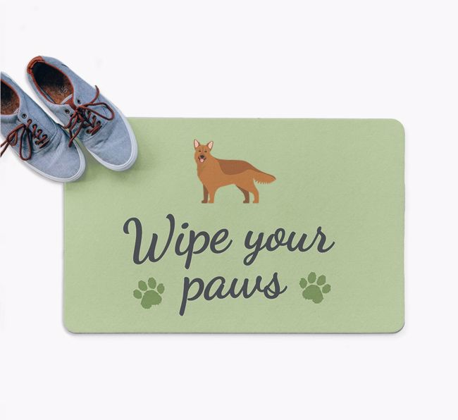  Wipe Your Paws: Personalized {breedFullName} Doormat