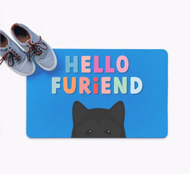 Hello Furiend: Personalised {breedFullName} Doormat