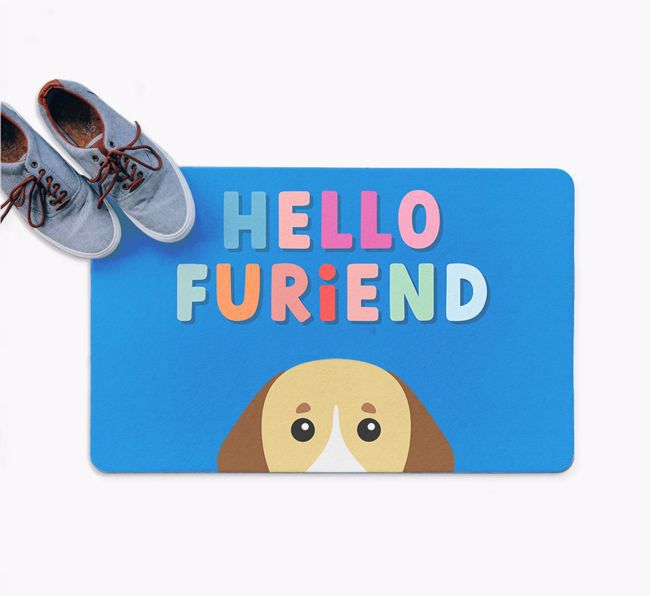 Hello Furiend: Personalized {breedFullName} Doormat