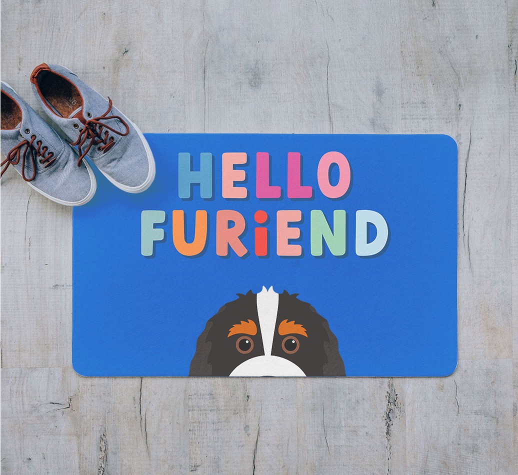 Hello Furiend: Personalised {breedFullName} Doormat