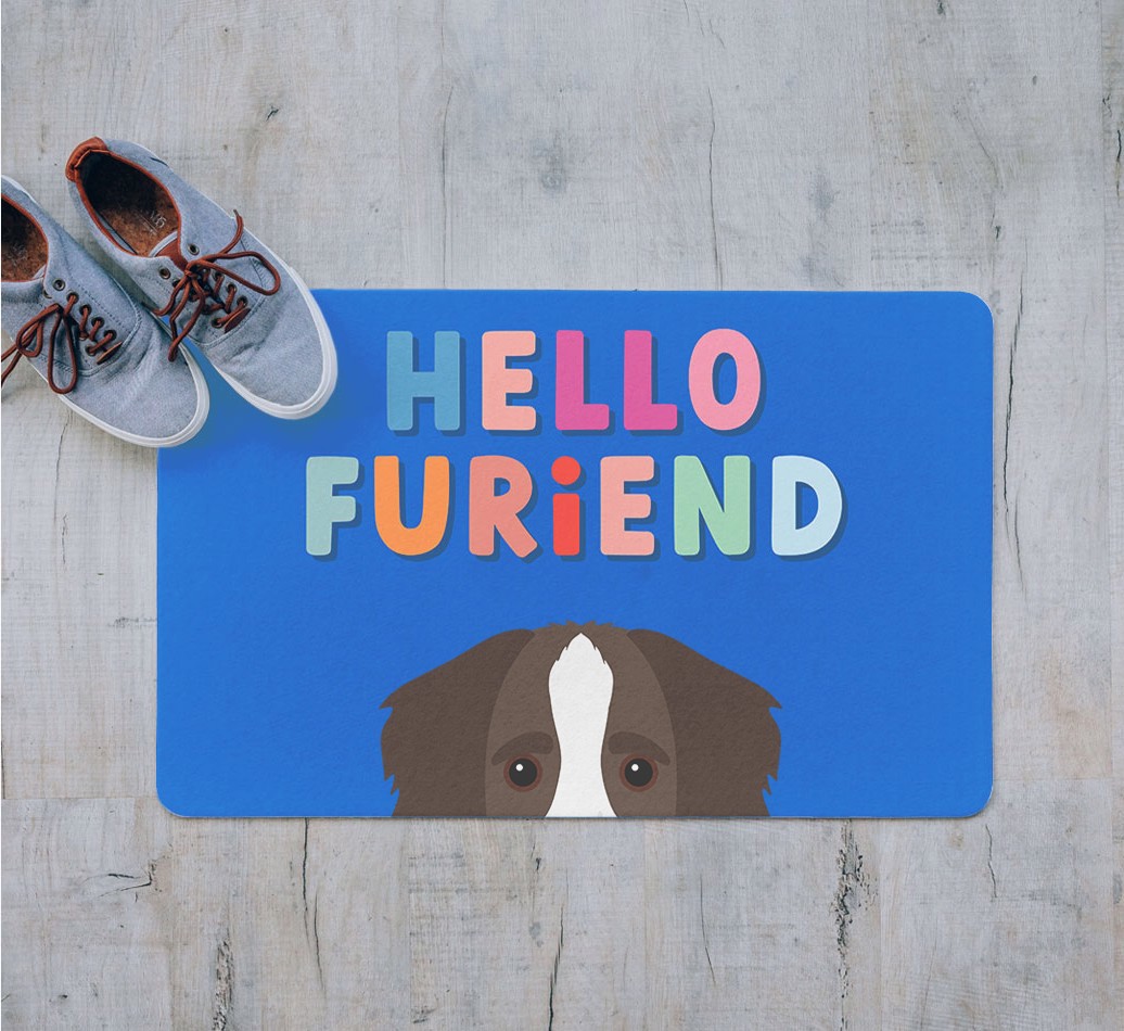 Hello Furiend: Personalized {breedFullName} Doormat