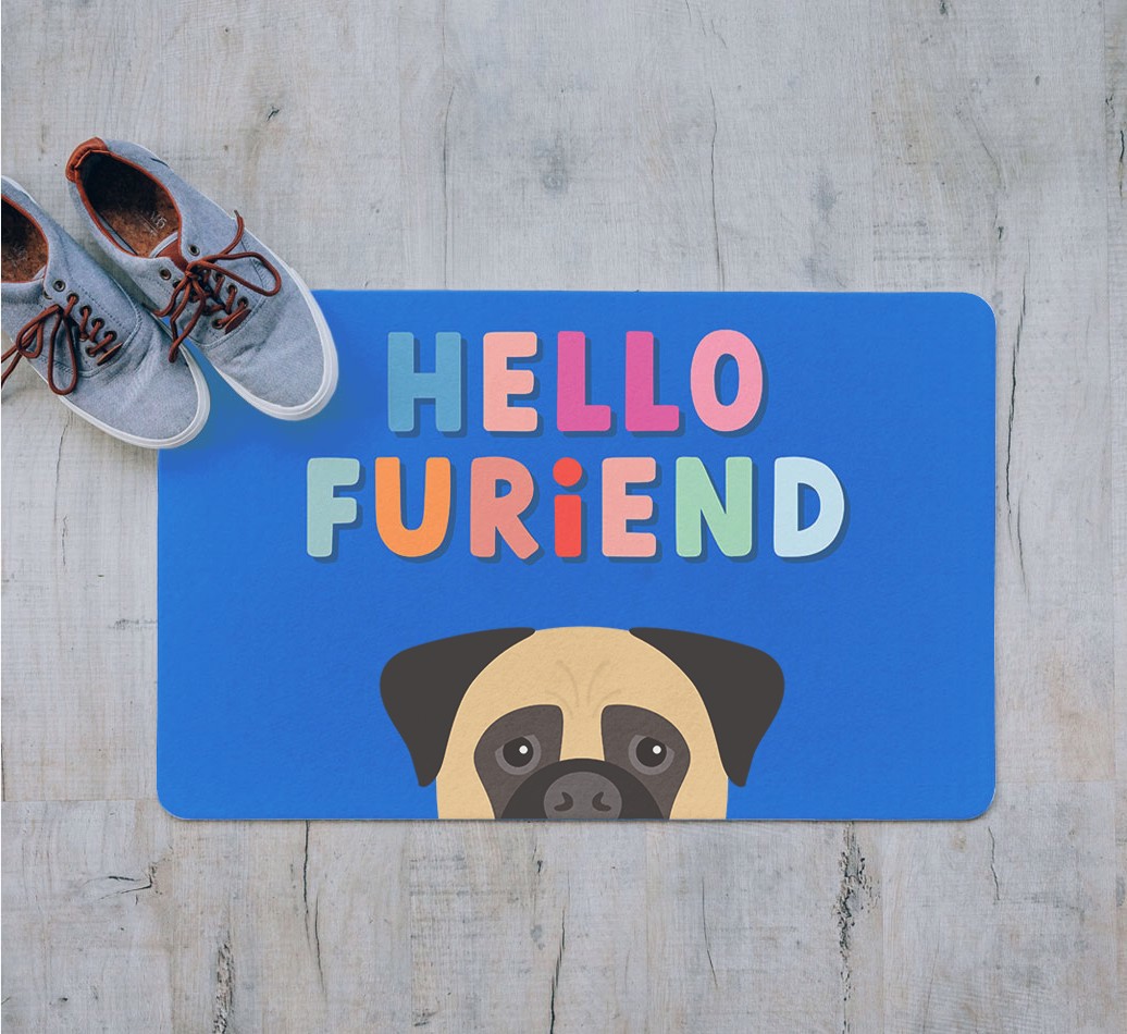 Hello Furiend: Personalised {breedFullName} Doormat