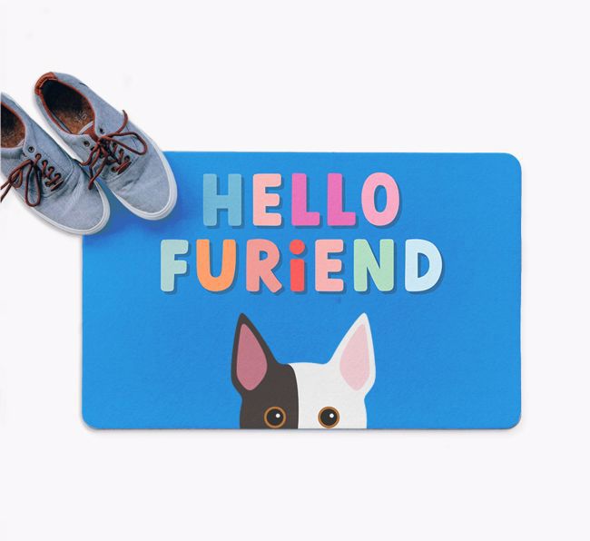 Hello Furiend: Personalized {breedFullName} Doormat