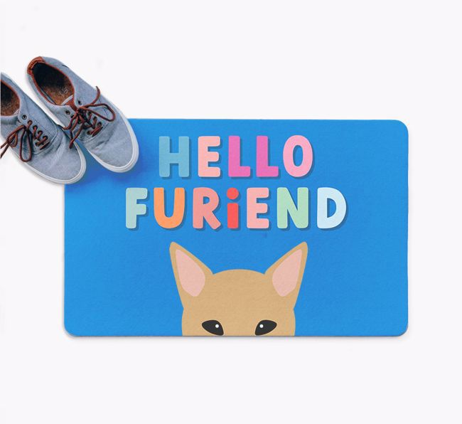 Hello Furiend: Personalized {breedFullName} Doormat