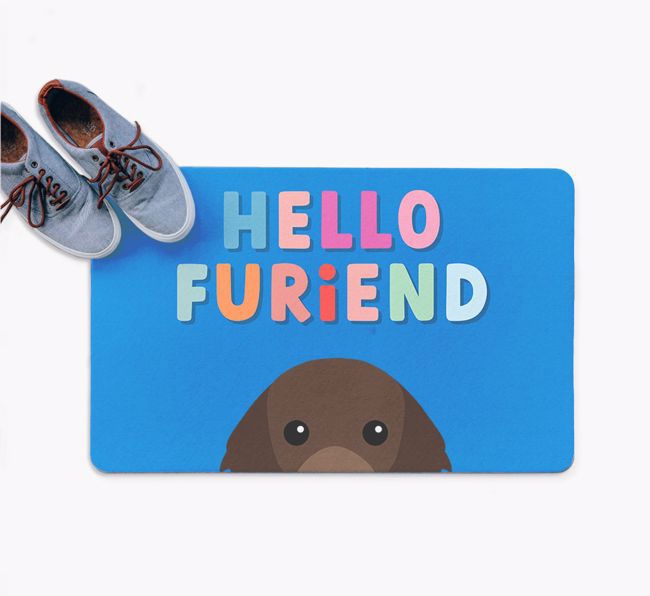 Hello Furiend: Personalized {breedFullName} Doormat