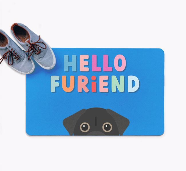 Hello Furiend: Personalized {breedFullName} Doormat