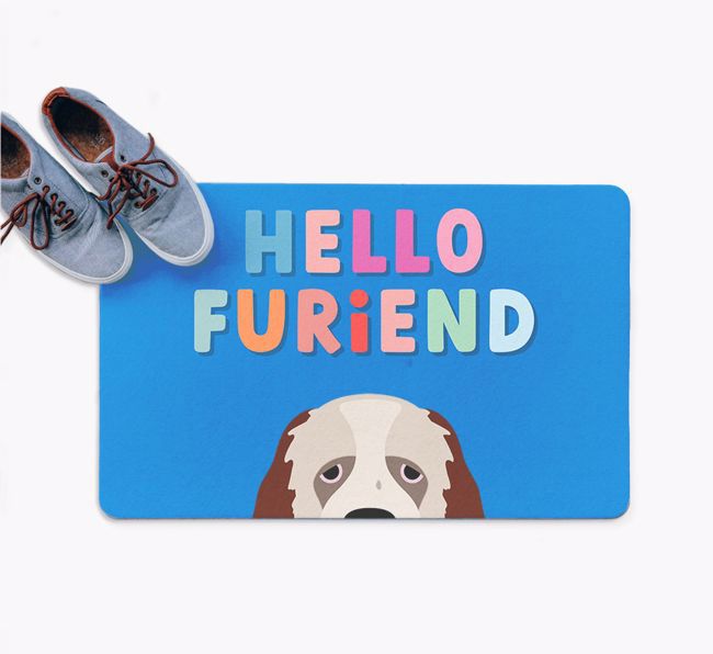 Hello Furiend: Personalised {breedFullName} Doormat