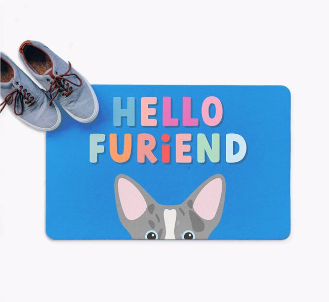 Hello Furiend: Personalized {breedFullName} Doormat