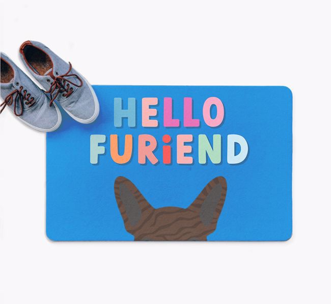 Hello Furiend: Personalised {breedFullName} Doormat