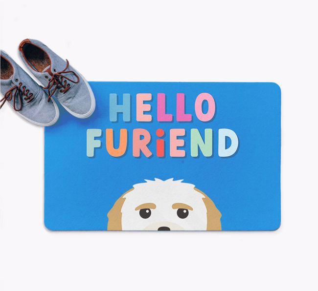 Hello Furiend: Personalized {breedFullName} Doormat