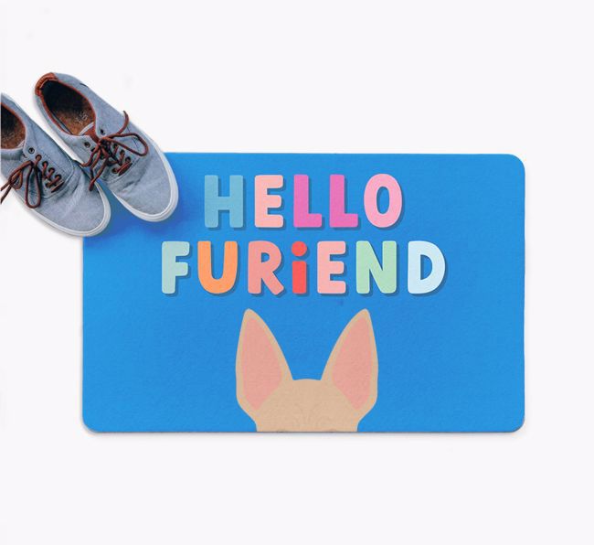 Hello Furiend: Personalized {breedFullName} Doormat