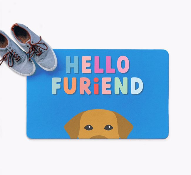 Hello Furiend: Personalised {breedFullName} Doormat