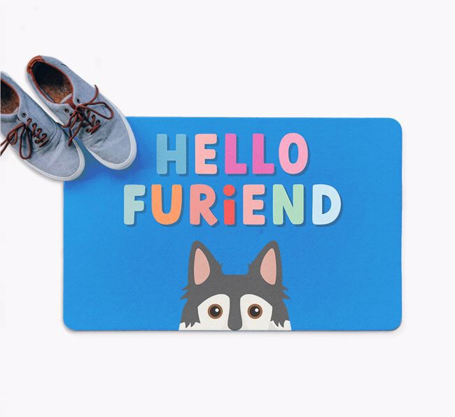 Hello Furiend: Personalized {breedFullName} Doormat