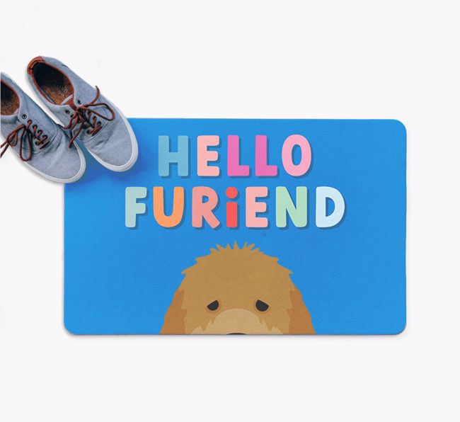 Hello Furiend: Personalized {breedFullName} Doormat