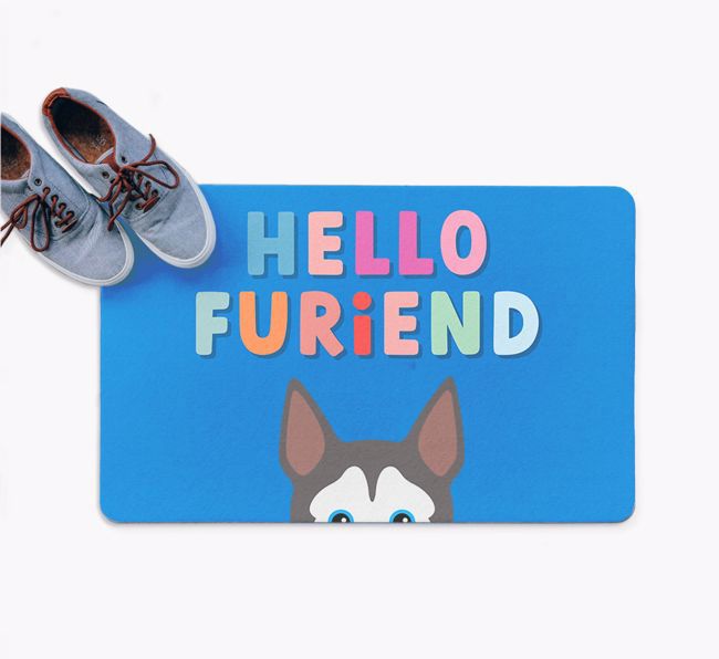 Hello Furiend: Personalised {breedFullName} Doormat