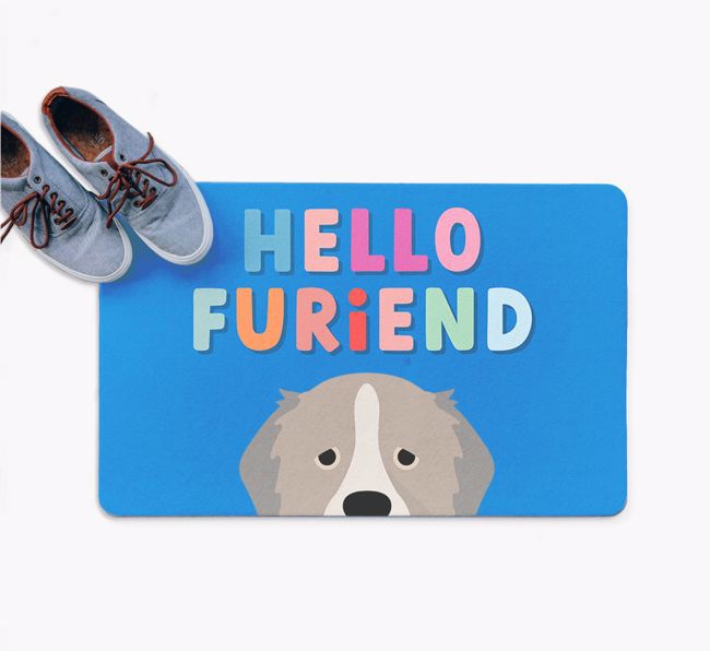 Hello Furiend: Personalized {breedFullName} Doormat