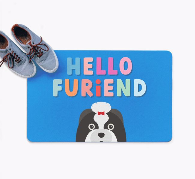 Hello Furiend: Personalized {breedFullName} Doormat