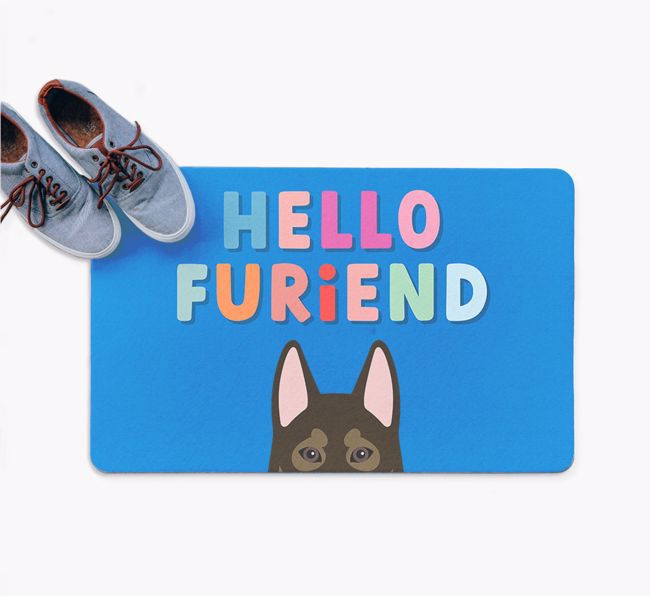 Hello Furiend: Personalised {breedFullName} Doormat