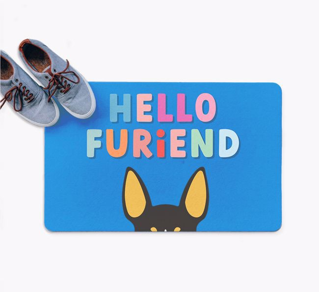 Hello Furiend: Personalised {breedFullName} Doormat