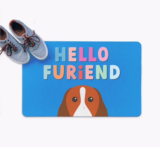 Hello Furiend: Personalized {breedFullName} Doormat