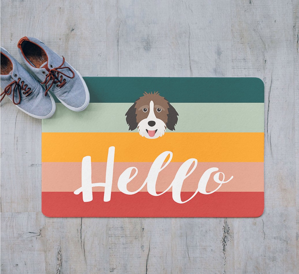 Hello: Personalized {breedFullName} Door Mat