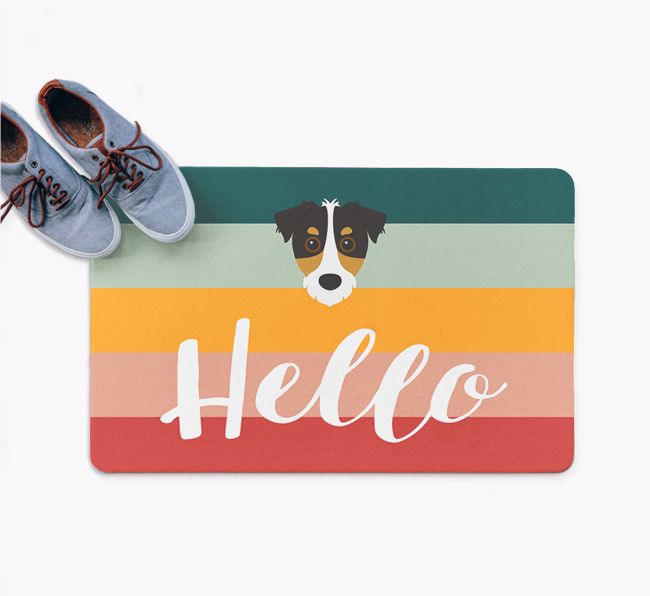 Hello: Personalized {breedFullName} Doormat