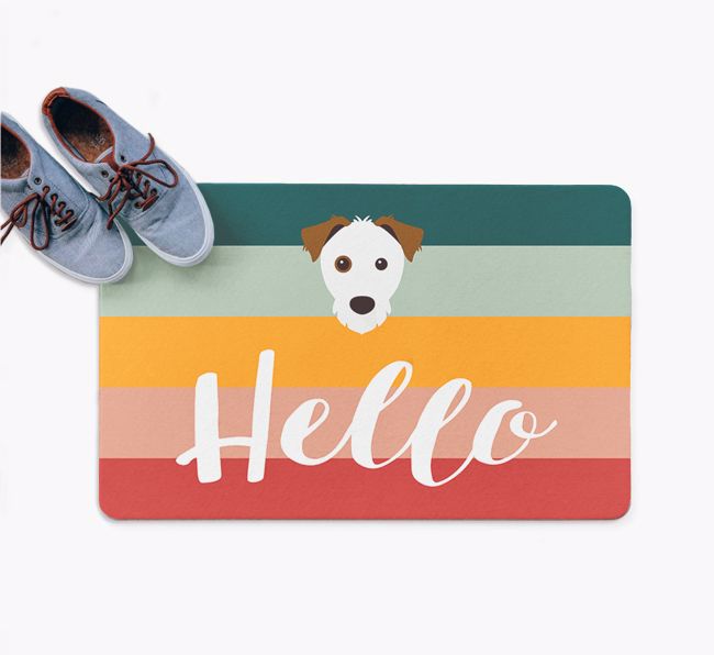 Hello: Personalized {breedFullName} Doormat