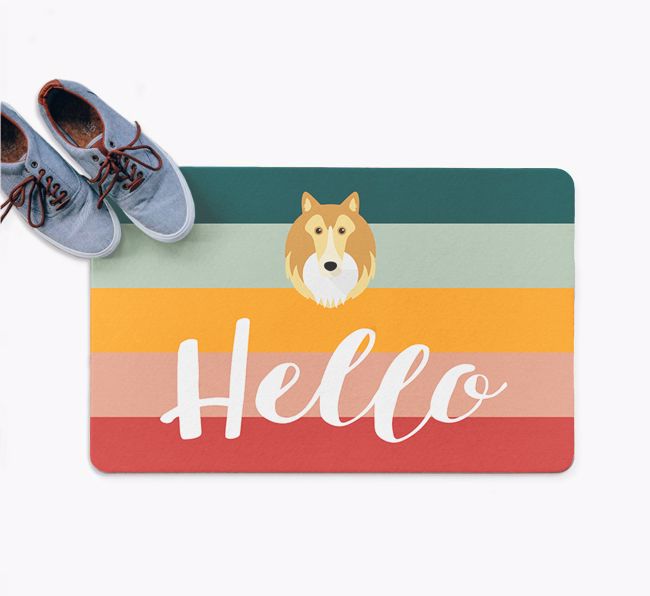 Hello: Personalized {breedFullName} Doormat