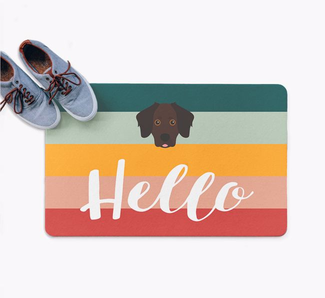 Hello: Personalized {breedFullName} Doormat