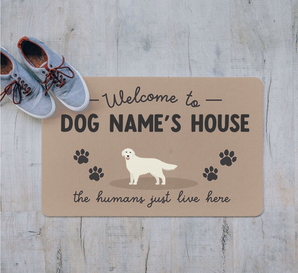 Welcome To The Dog House: Personalised {breedFullName} Door Mat