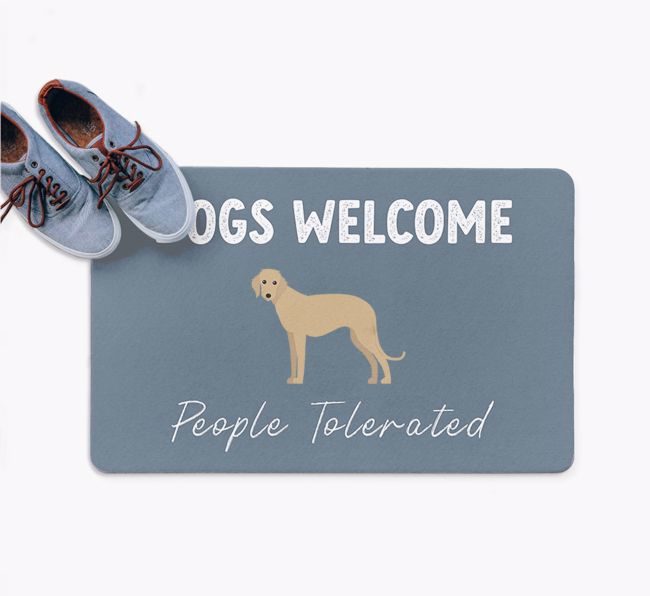 Dogs Welcome - People Tolerated: Personalized {breedFullName} Doormat