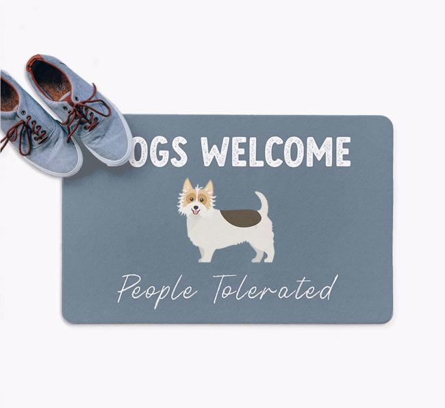 Dogs Welcome - People Tolerated: Personalized {breedFullName} Doormat