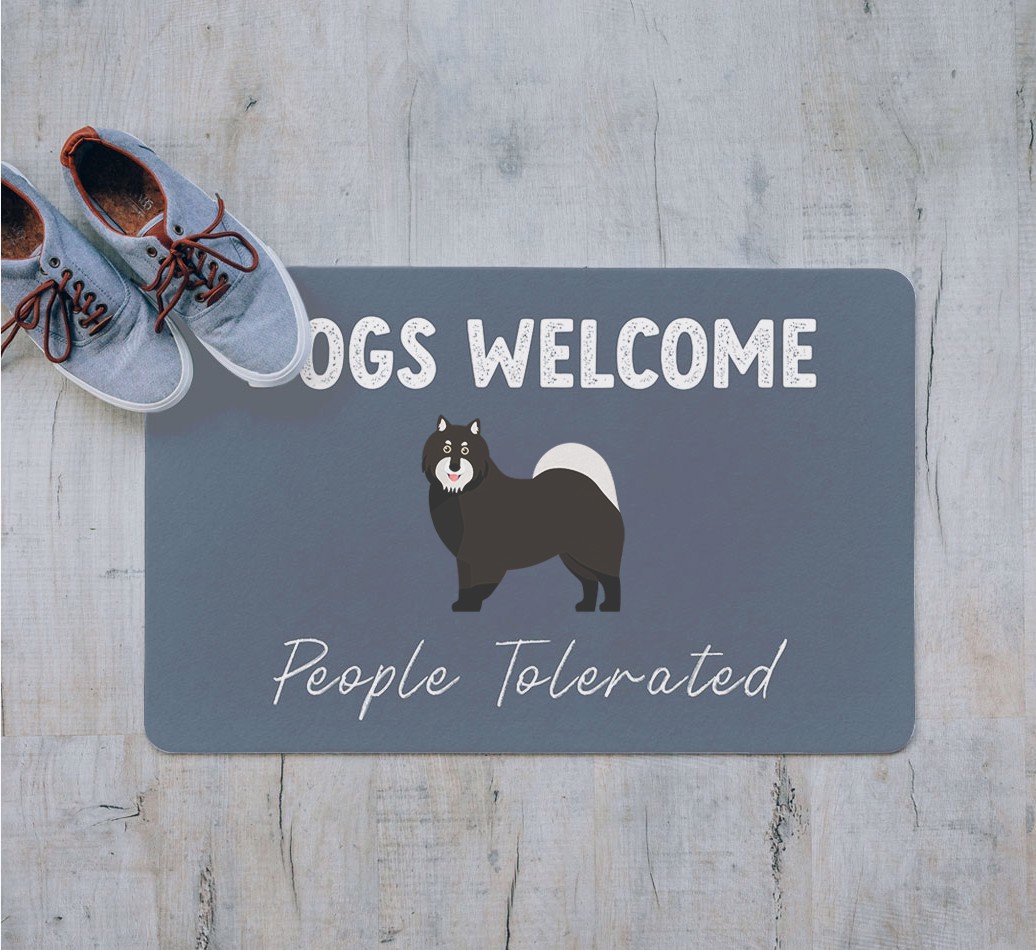 Dogs Welcome - Humans Tolerated: Personalised {breedFullName} Door Mat