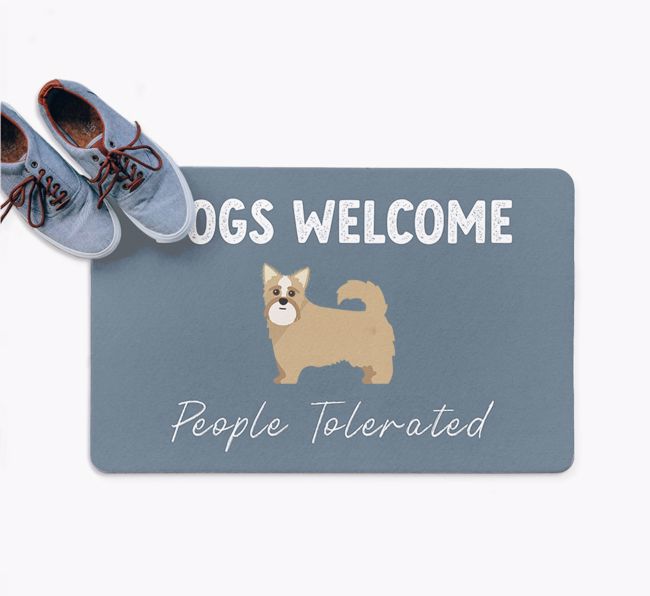 Dogs Welcome - People Tolerated: Personalized {breedFullName} Doormat