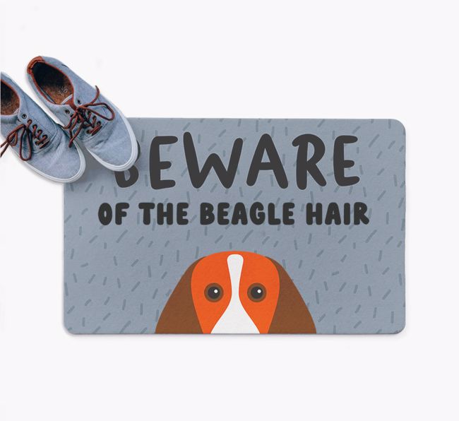 Beware Of The Hair: Personalized {breedFullName} Doormat