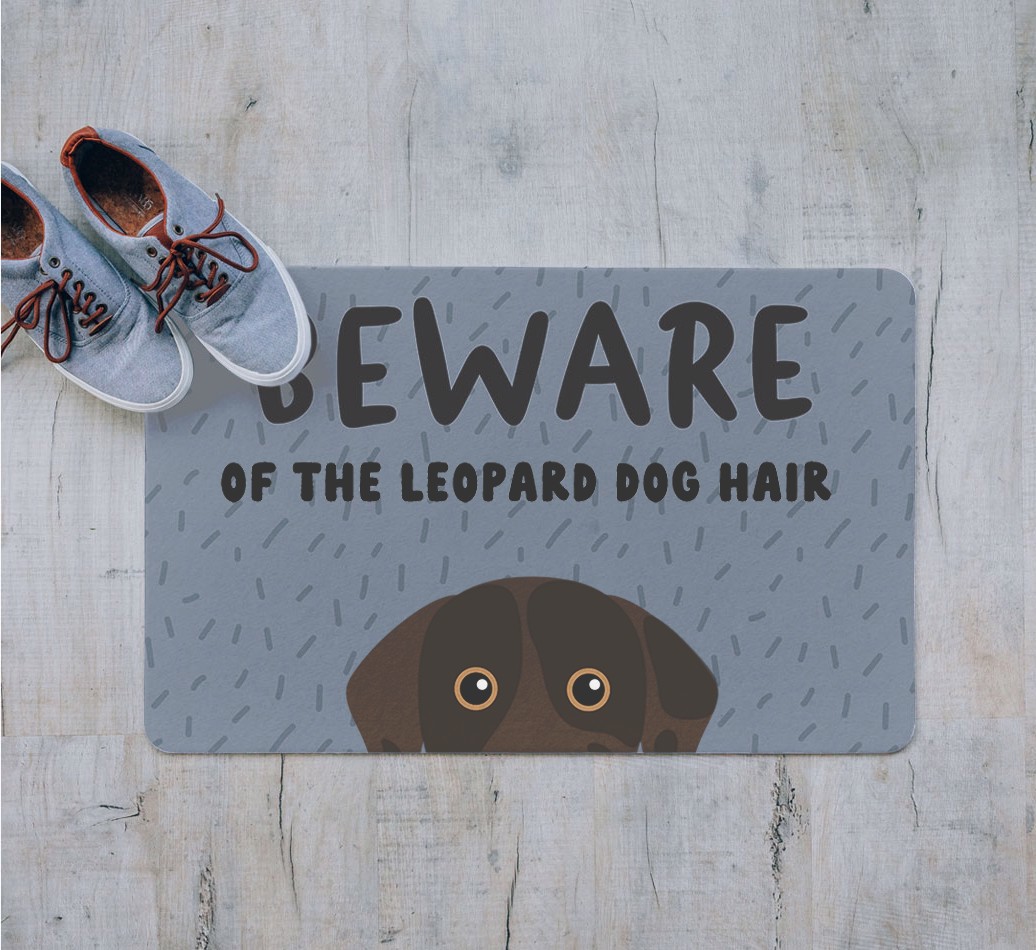 Beware Of the Hair: Personalised {breedFullName} Door Mat