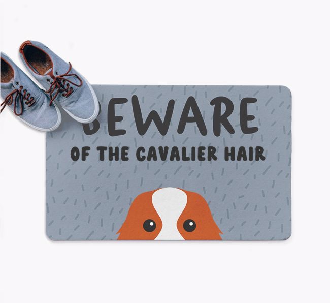 Beware Of The Hair: Personalized {breedFullName} Doormat