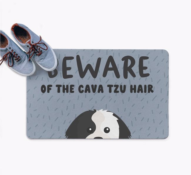 Beware Of The Hair: Personalized {breedFullName} Doormat